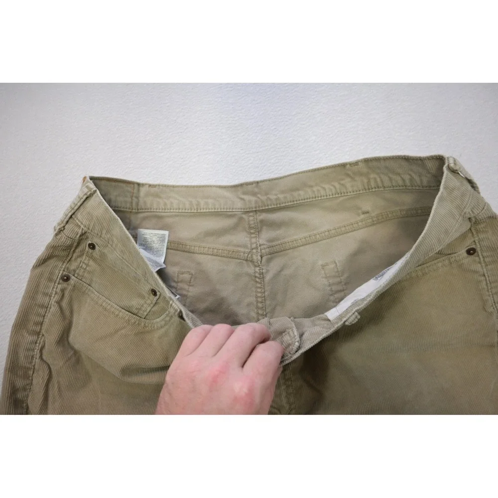 Levi's 514 Corduroy‎ Pants Mens W40 L30 Tan Straight Fit Stretch Excellent